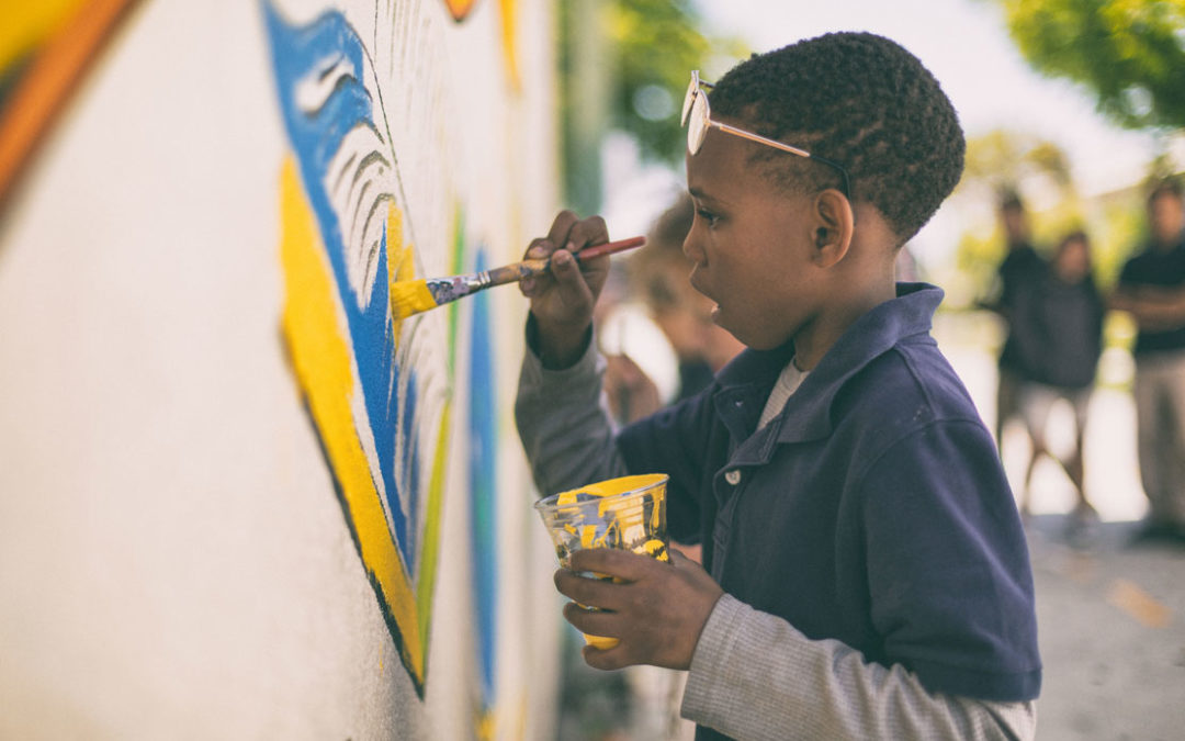 Microgrant Funds Mural at Colin Powell Academy