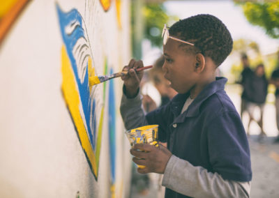 Microgrant Funds Mural at Colin Powell Academy
