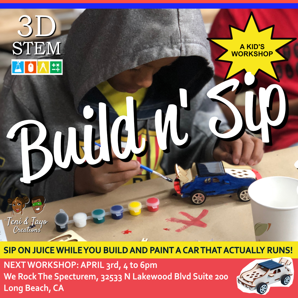 Build n’ Sip Workshop for Kids