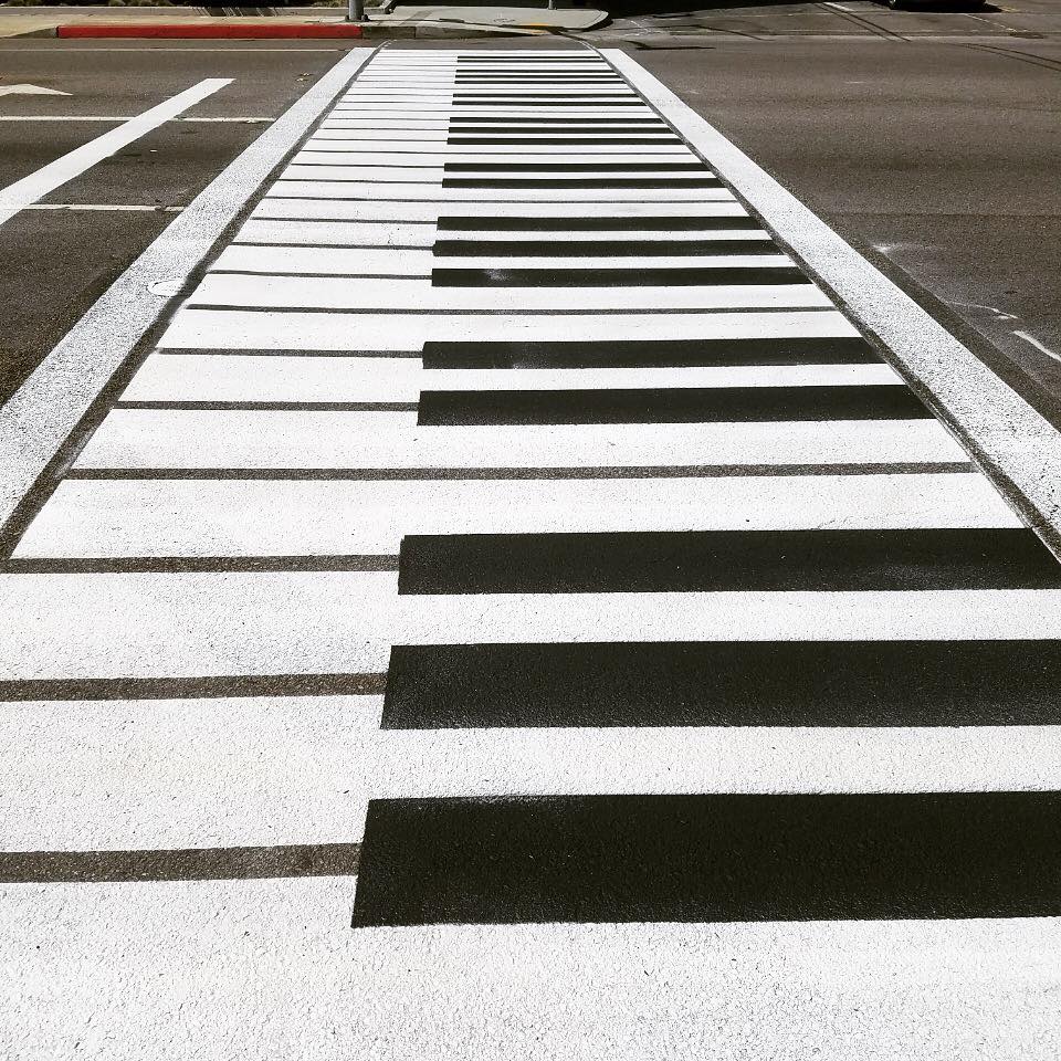 Piano Key Crosswalk