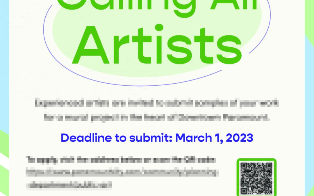 City of Paramount Call for Art