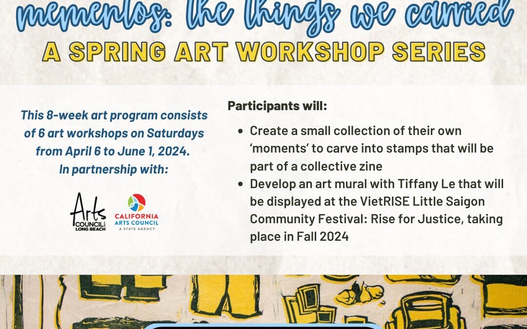 “Mementos: The Things We Carried” – VietRISE x Tiffany Le Art Workshop